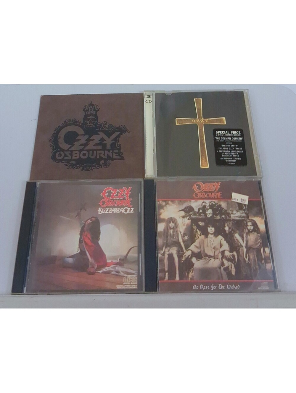 OZZY Osbourne Lot 4 CD Ozzman Cometh BLIZZARD No Rest For The WICKED Black RAIN
